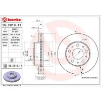 Brake disc front 300mm BREMBO for CITROEN JUMPER II Bus
