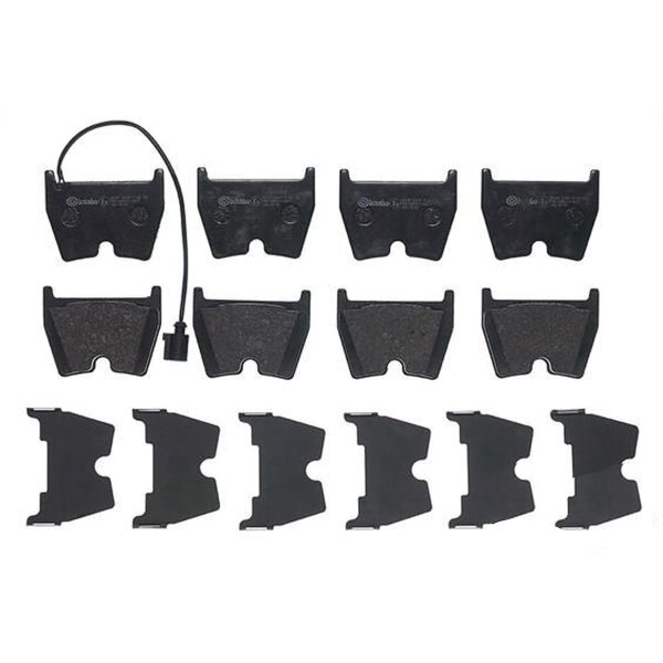 Brake pad set disc brake 16 mm BREMBO suitable for e.g. AUDI TT