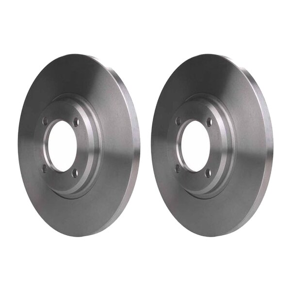 2 Brake Discs full Ø 68.6 mm 12.6 mm HELLA suitable for e.g. FORD TAUNUS
