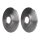 2 Brake Discs full Ø 68.6 mm 12.6 mm HELLA suitable for e.g. FORD TAUNUS