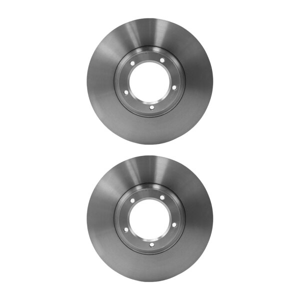 2 Brake Discs full Ø 78.5 mm 14.3 mm HELLA suitable for e.g. FORD TRANSIT