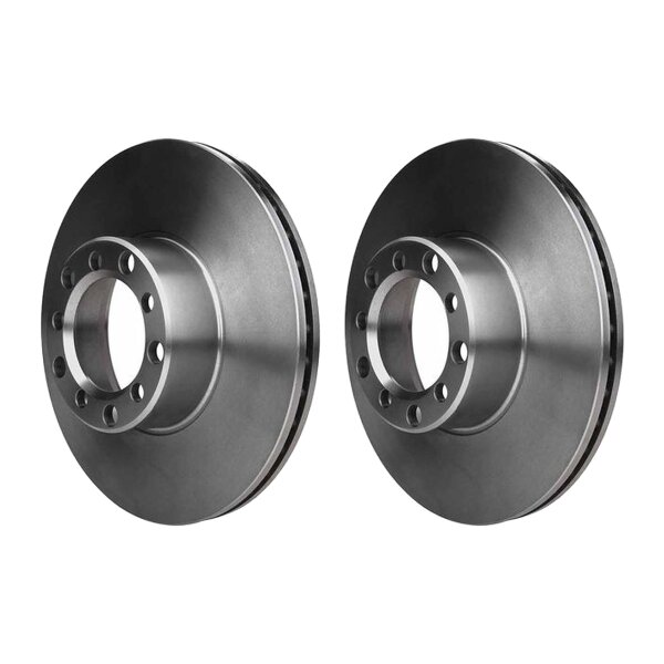 2 Brake Discs internally ventilated Ø 80 mm 22 mm HELLA suitable for e.g. MB SL