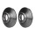 2 Brake Discs internally ventilated Ø 80 mm 22 mm HELLA suitable for e.g. MB SL