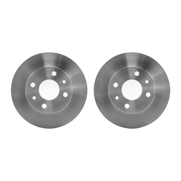 2 Brake Discs full Ø 59 mm 12 mm HELLA suitable for e.g. FIAT PANDA