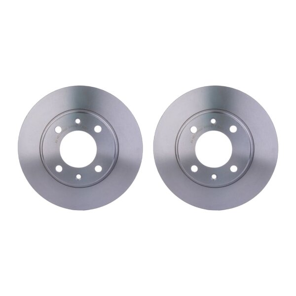 2 Brake Discs full Ø 71 mm 8 mm HELLA suitable for e.g. PEUGEOT 205