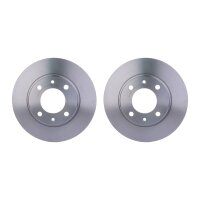 2 Brake Discs full Ø 71 mm 8 mm HELLA suitable for...