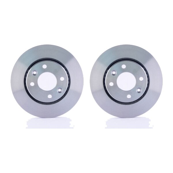 2 Brake Discs with external ventilation Ø 61 mm 20.7 mm HELLA for e.g. RENAULT