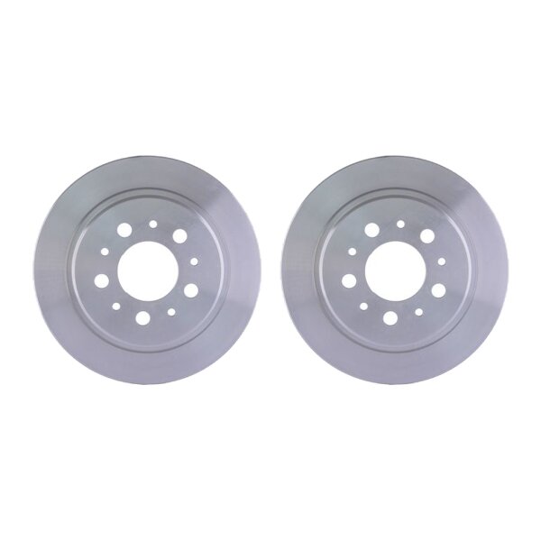 2 Brake Discs full Ø 68 mm 10 mm HELLA suitable for e.g. VOLVO 740