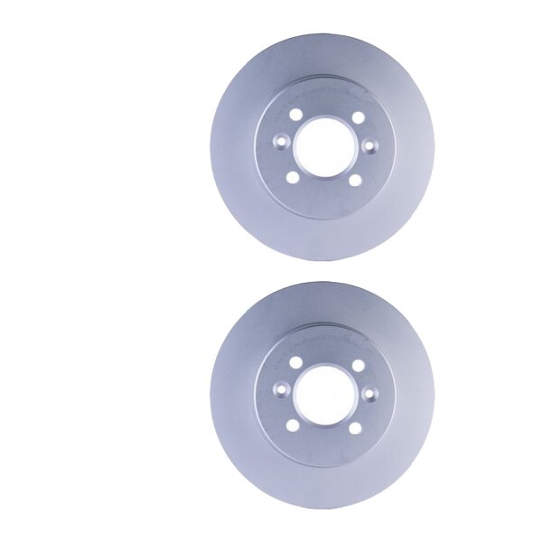 2 Brake Discs full Ø 66 mm 10.5 mm HELLA suitable for e.g. RENAULT LAGUNA