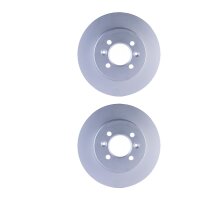 2 Brake Discs full Ø 66 mm 10.5 mm HELLA suitable...