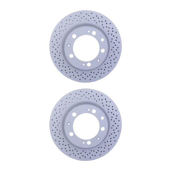 2 Brake Discs internally ventilated Ø 103 mm 24 mm HELLA for PORSCHE 911