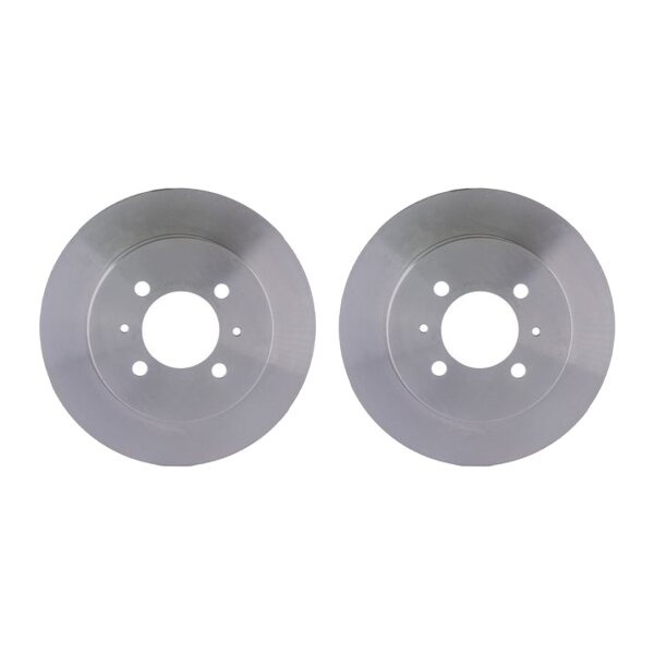 2 Brake Discs full Ø 68.1 mm 9 mm HELLA suitable for e.g. NISSAN ALMERA