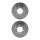 2 Brake Discs internally ventilated Ø 100 mm 20 mm HELLA for e.g. TOYOTA LAND