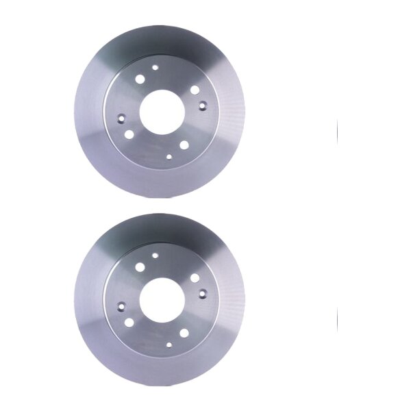 2 Brake Discs full Ø 64.1 mm 10 mm HELLA suitable for e.g. HONDA ACCORD