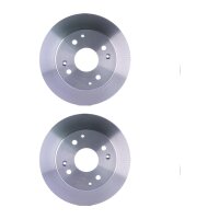 2 Brake Discs full Ø 64.1 mm 10 mm HELLA suitable...