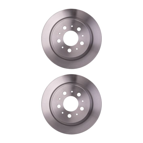 2 Brake Discs full Ø 68 mm 12 mm HELLA suitable for e.g. VOLVO S90