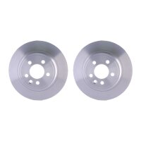 2 Brake Discs full Ø 64.1 mm 10 mm HELLA suitable...