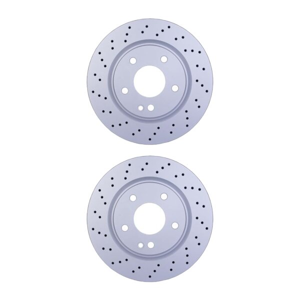 2 Bremsscheiben gelocht Ø 67 mm 22 mm HELLA passend für MB A-KLASSE