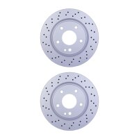 2 Brake Discs perforated Ø 67 mm 22 mm HELLA fits...
