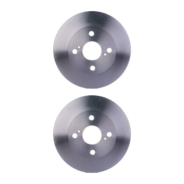 2 Brake Discs full Ø 55 mm 10 mm HELLA suitable for e.g. TOYOTA COROLLA