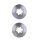 2 Brake Discs internally ventilated Ø 93 mm 24 mm HELLA for e.g. MAZDA B-SERIES