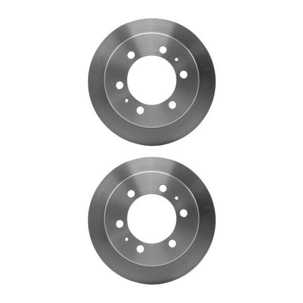 2 Brake Discs full Ø 105.6 mm 10.4 mm HELLA for e.g. SSANGYONG KORANDO