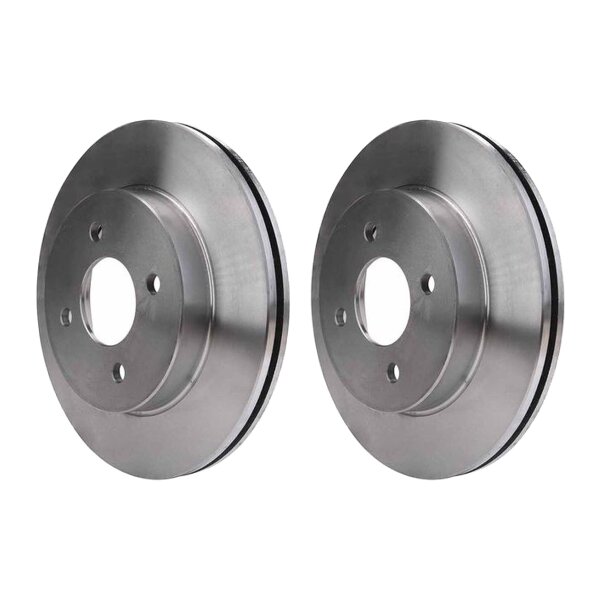 2 Brake Discs internally ventilated Ø 61 mm 20 mm HELLA for e.g. NISSAN ALMERA