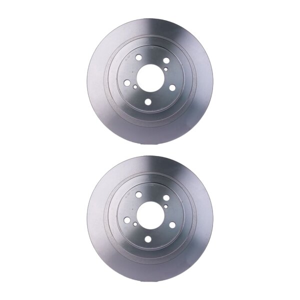 2 Brake Discs full Ø 58 mm 10 mm HELLA suitable for e.g. SUBARU LEGACY