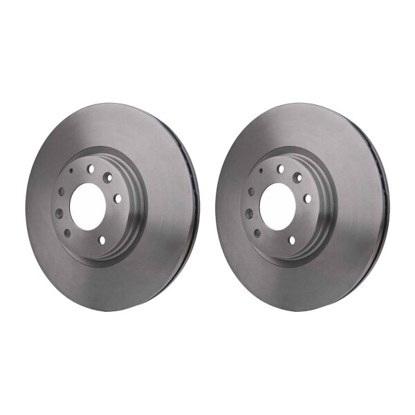 2 Brake Discs internally ventilated Ø 72 mm 25 mm HELLA for e.g. MAZDA 6