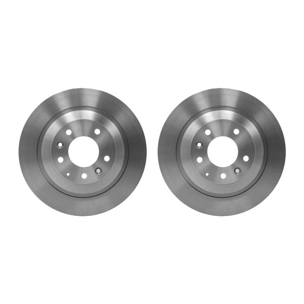 2 Brake Discs full Ø 72 mm 11 mm HELLA suitable for e.g. MAZDA 6