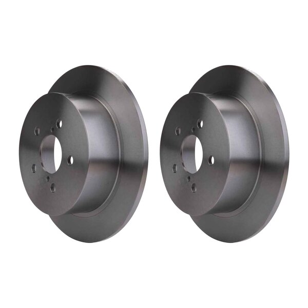 2 Brake Discs full Ø 58 mm 10 mm HELLA suitable for e.g. SUBARU LEGACY