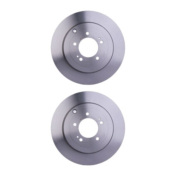 2 Brake Discs internally ventilated Ø 80 mm 22 mm HELLA for MITSUBISHI LANCER