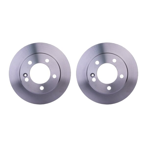 2 Brake Discs full Ø 91 mm 12 mm HELLA suitable for e.g. RENAULT MASTER