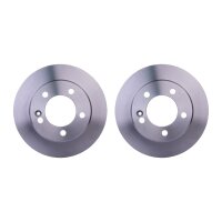 2 Brake Discs full Ø 91 mm 12 mm HELLA suitable...