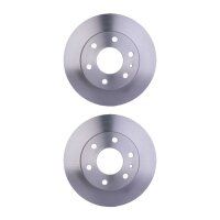 2 Brake Discs full Ø 76 mm 16 mm HELLA suitable...