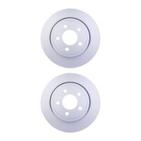 2 Brake Discs full Ø 72.5 mm 10 mm HELLA suitable...