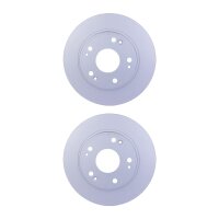 2 Brake Discs full Ø 64,2 mm 9 mm HELLA suitable...