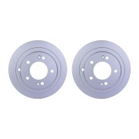 2 Brake Discs full Ø 76 mm 10 mm HELLA suitable...