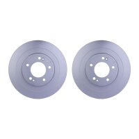 2 Brake Discs full Ø 76 mm 10 mm HELLA suitable...