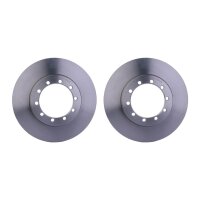 2 Brake Discs full Ø 107.1 mm 16 mm HELLA suitable...