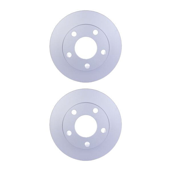 2 Bremsscheiben voll Ø 68 mm 10 mm HELLA passend für u.a. AUDI A6