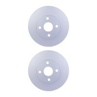2 Brake Discs ventilated Ø 55.1 mm 25 mm HELLA for...