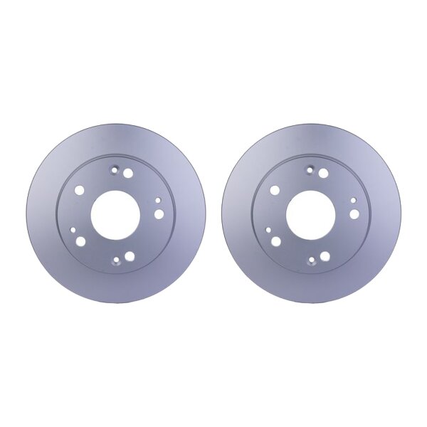 2 Brake Discs full Ø 64,2 mm 10 mm HELLA suitable for HONDA ACCORD
