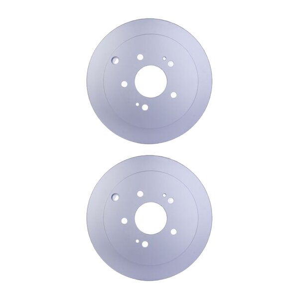 2 Brake Discs full Ø 69 mm 10 mm HELLA for MITSUBISHI GRANDIS