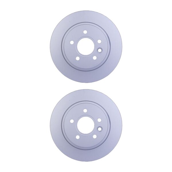 2 Brake Discs full Ø 63.6 mm 10.9 mm HELLA suitable for e.g. VOLVO V50
