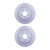 2 Brake Discs full Ø 63.6 mm 10.9 mm HELLA...