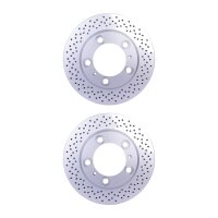 2 Brake Discs perforated Ø 98 mm 20 mm HELLA...