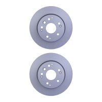 2 Brake Discs full Ø 64.1 mm 9 mm HELLA suitable...