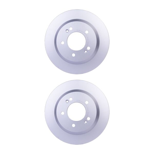 2 Brake Discs full Ø 76 mm 10 mm HELLA suitable for e.g. HYUNDAI KONA