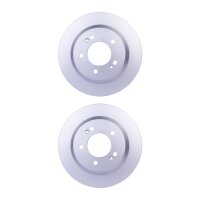 2 Brake Discs full Ø 76 mm 10 mm HELLA suitable...